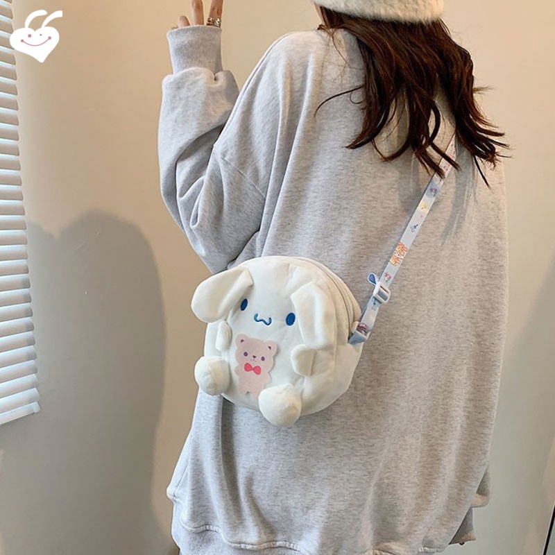 Túi Bông Đeo Chéo Vai My Melody Cinnamoroll Với Dây Đeo Có Thể Điều Chỉnh Cho Ngày Đi Bộ Đường Dài Du Lịch Tốt Nhìn Tốt Của Tôi Melody Cinnamoroll