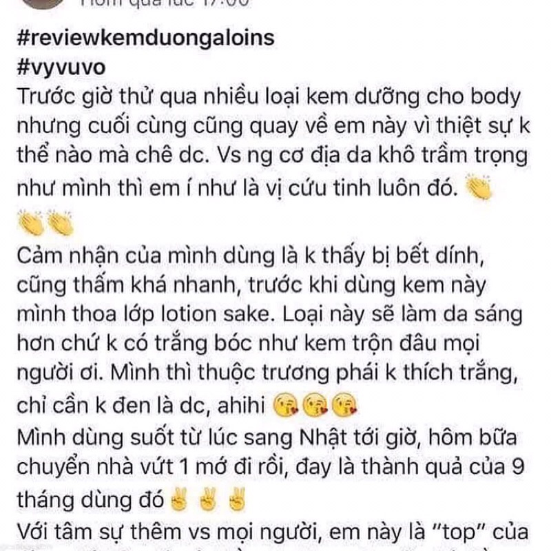 KEM DƯỠNG ẨM TRẮNG DA TOÀN THÂN ALOINS EAUDE