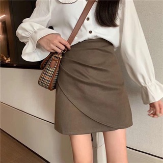 Chân váy dạ xếp li, chân váy chữ a siêu dày