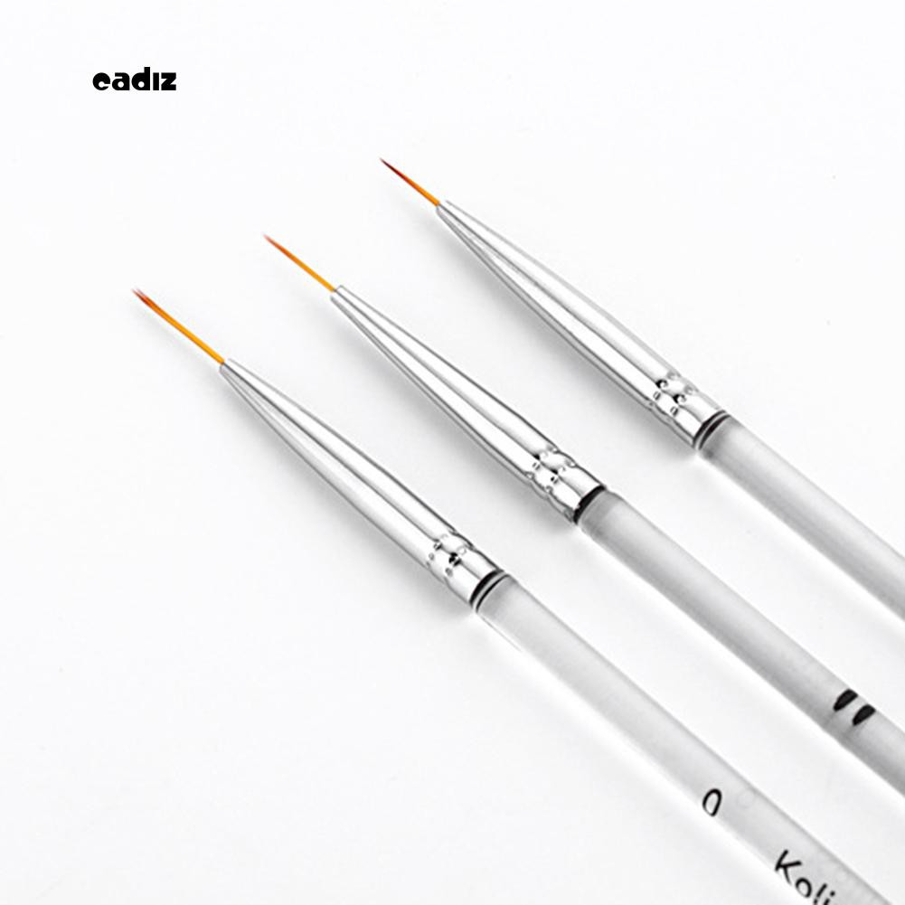 Set 3 bút vẽ trang trí móng tay tiện lợi 16.6cm x 1.1cm