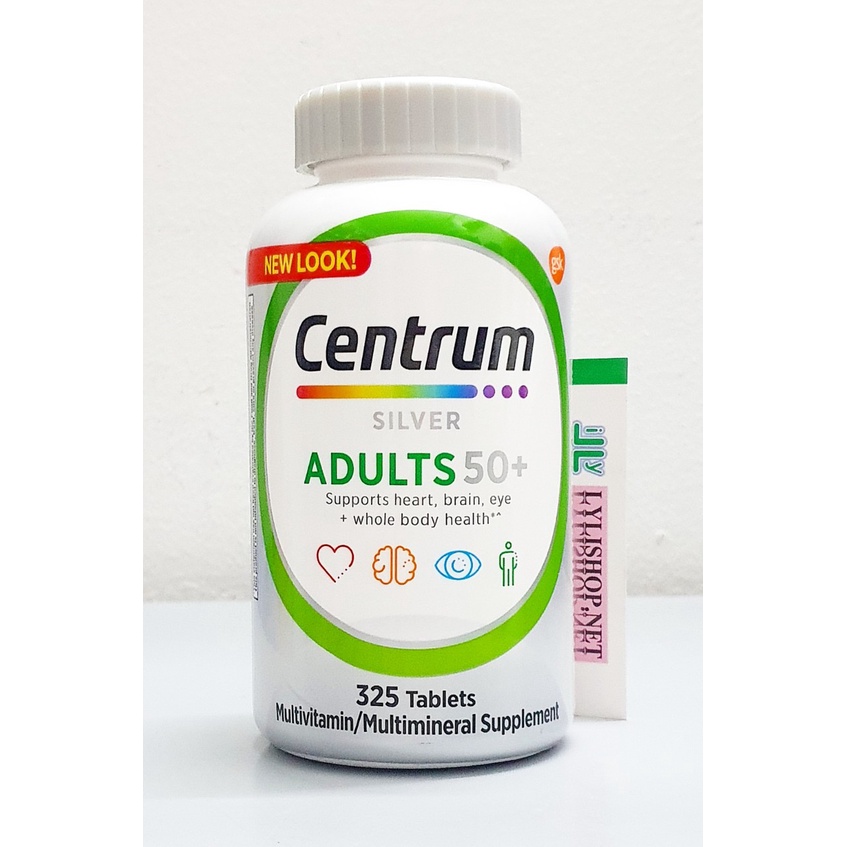 date 7/23 Centrum Silver 325 viên từ Mỹ - Vitamin tổng hợp cho cả Nam và Nữ trên 50 tuổi