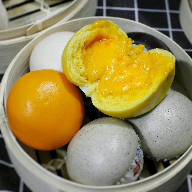 Set 6 Bánh bao kim sa trứng muối Yummi yummi ( bánh nguội về tự hấp )