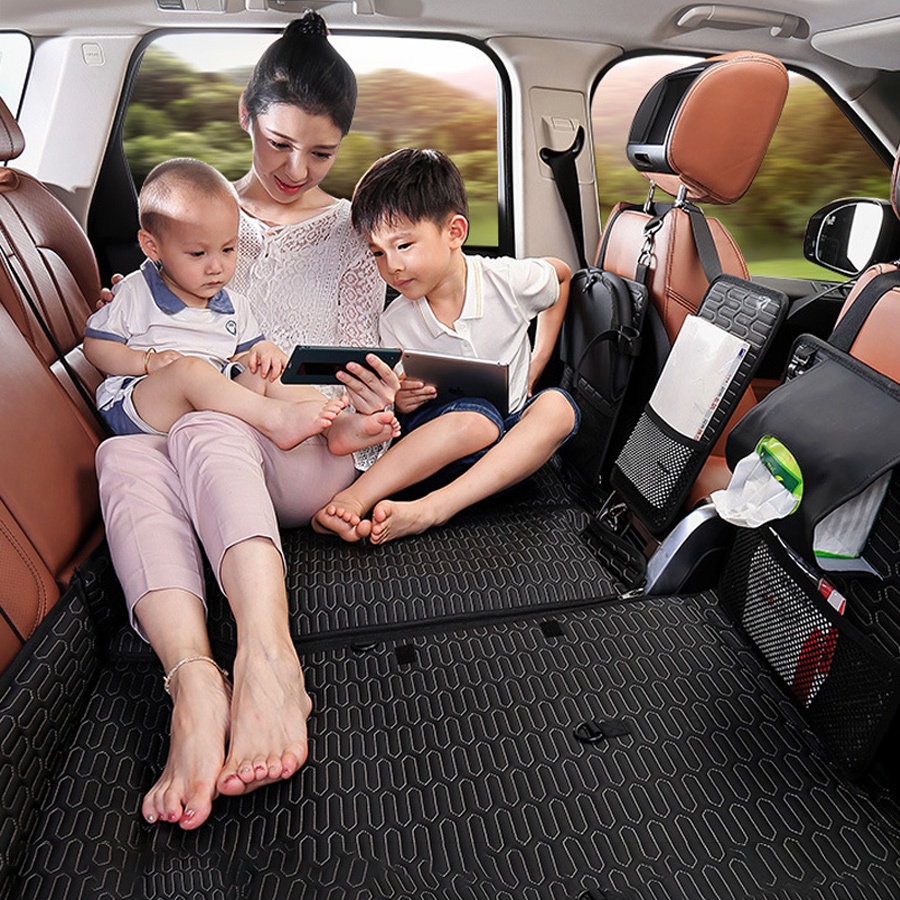 Đệm ngủ ô tô nệm giường ghế sau xe hơi 4 màu chất liệu da cao cấp không mùi không bơm hơi ngủ ngon an toàn  thoải mái