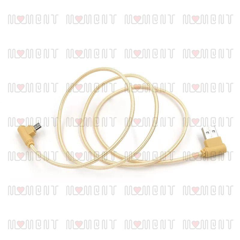 90 Degree Right Angle USB Micro USB Data Sync Fast Charging Cable Mobile Phone