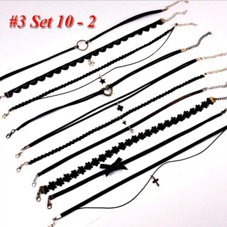 Set 3 Vòng cổ Choker giao ngẫu nhiên