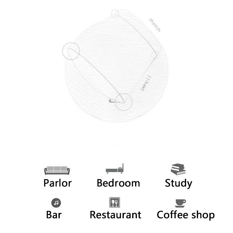 Đèn led Gắn Tường Bằng Sắt Thiết Kế Đơn Giản Sáng Tạo