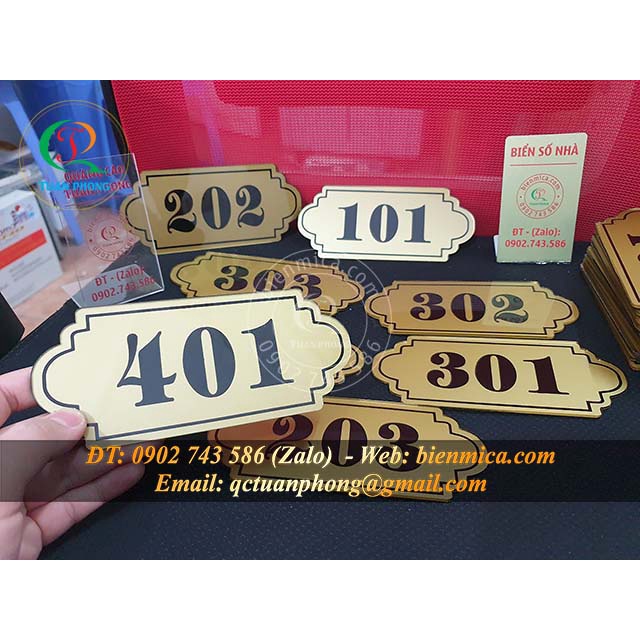 Biển số phòng khách sạn - Biển số phòng chung cư, nhà trọ