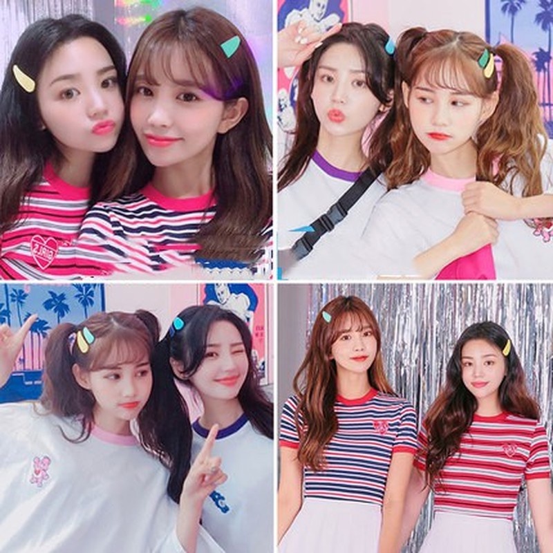 Bộ kẹp tóc nhiều màu sắc dễ thương hình dáng tùy chọn cho bạn gái