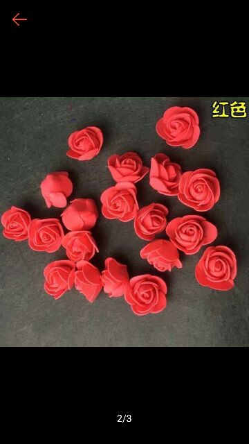 Hoa gấu xốp 3,5cm gắn gấu 1 gói 500 bông