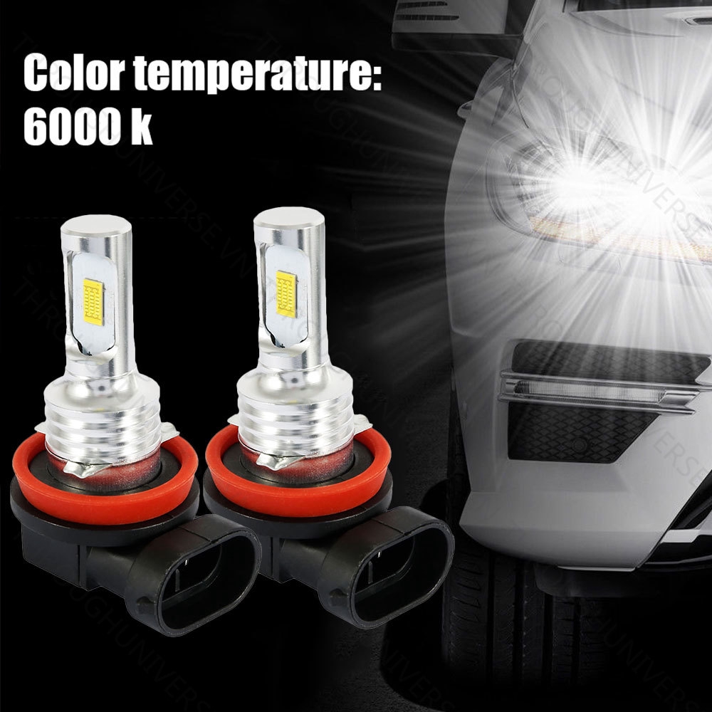 Set bóng đèn LED ánh sáng trắng H16 H11 H9 H8 6000k 7000LM CAP 100W 100W cho xe hơi