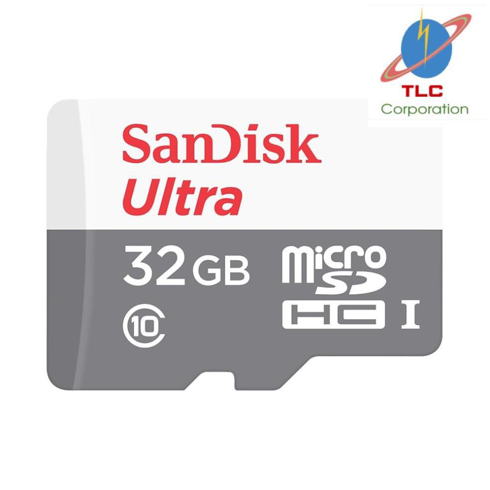 Thẻ nhớ microSDHC Sandisk 32GB upto 80MB/s 533X Ultra UHS-I - Chính hãng