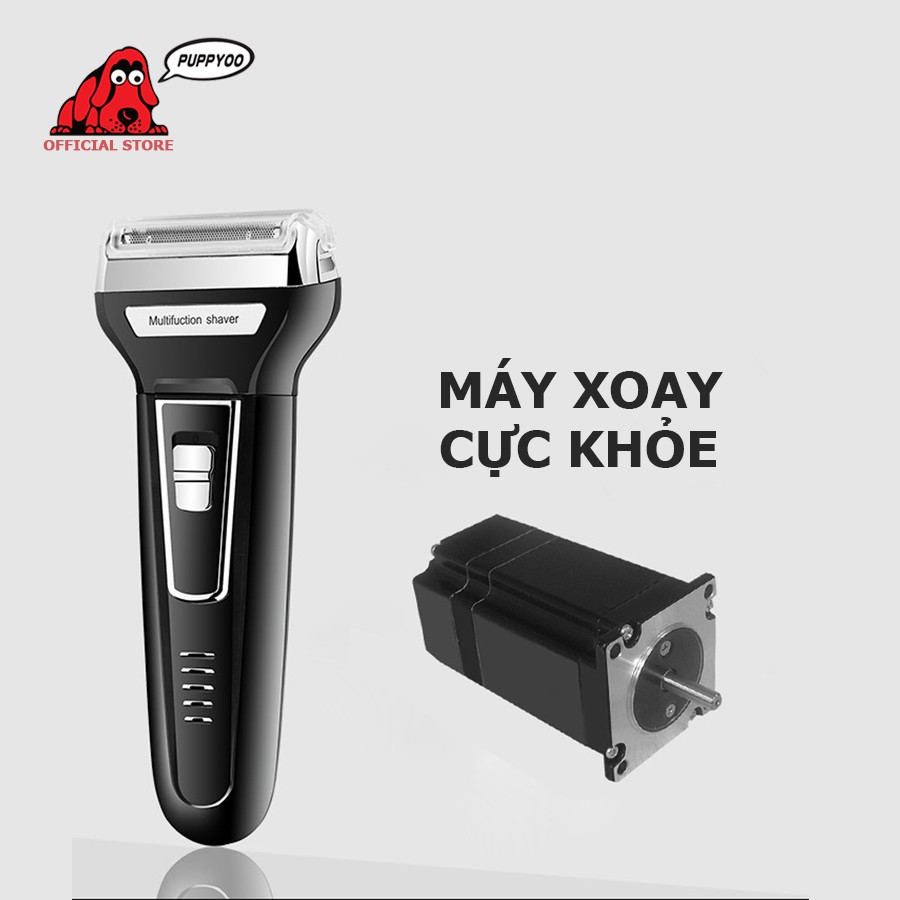 Máy cạo râu tông đơ cắt tóc máy tỉa lông mũi 3 trong 1 Keimei KM - 6558