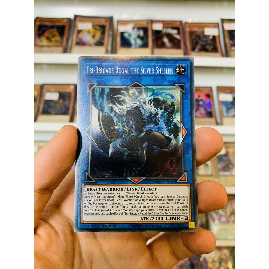 Thẻ Bài Lẻ YugiOh! Mã MP21-EN197 - Tri-Brigade Rugal the Silver Sheller - Super Rare - 1st Edition
