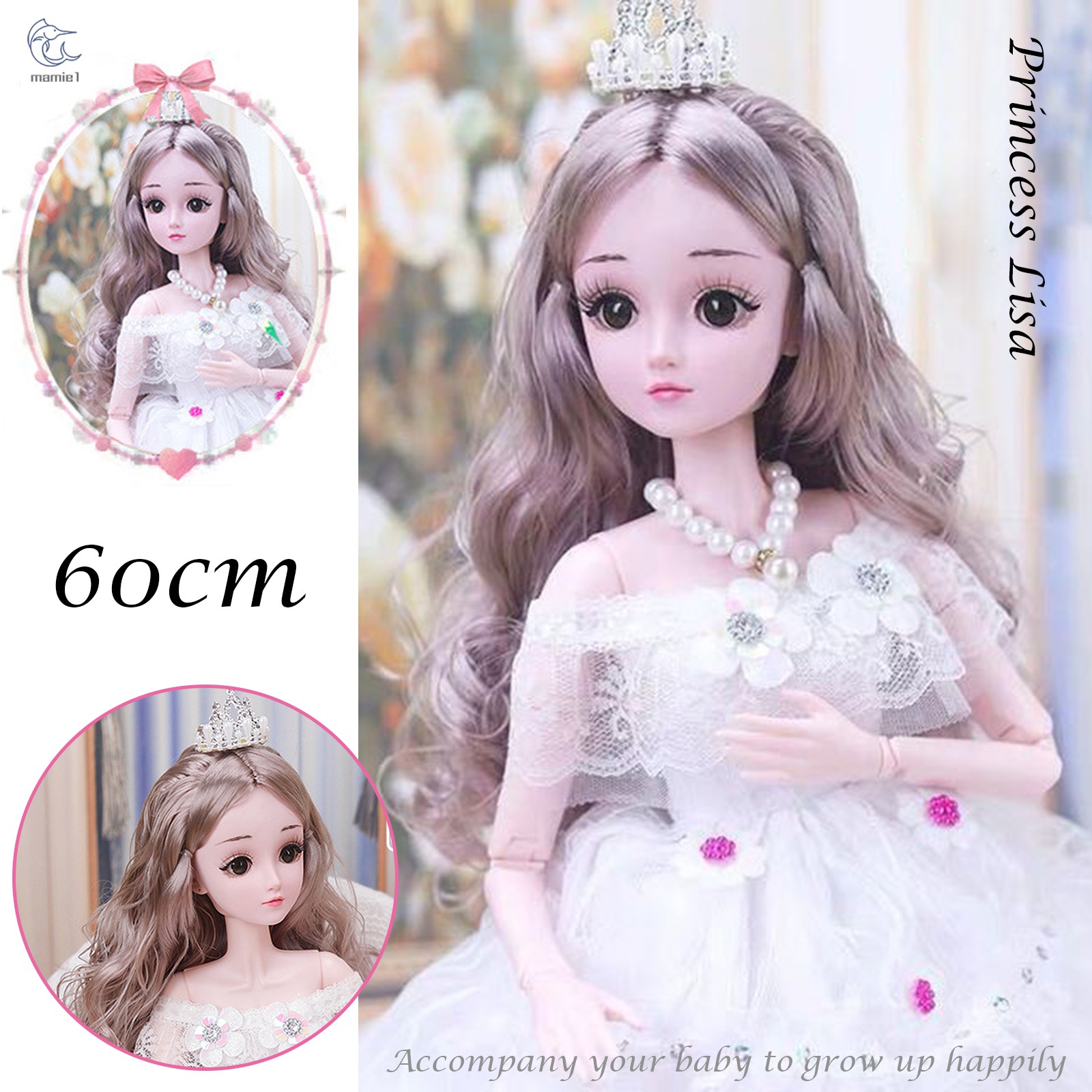 Búp Bê Barbie 60cm Hoạt Hình Frozen Đáng Yêu