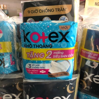 Băng vệ sinh Kotex Khô Thoáng Mới Siêu mỏng cánh hết hàng tặng