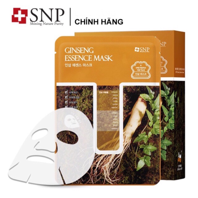 Sỉ Mặt nạ SNP nhân sâm DƯỠNG TRẮNG DA Chuẩn Hàn