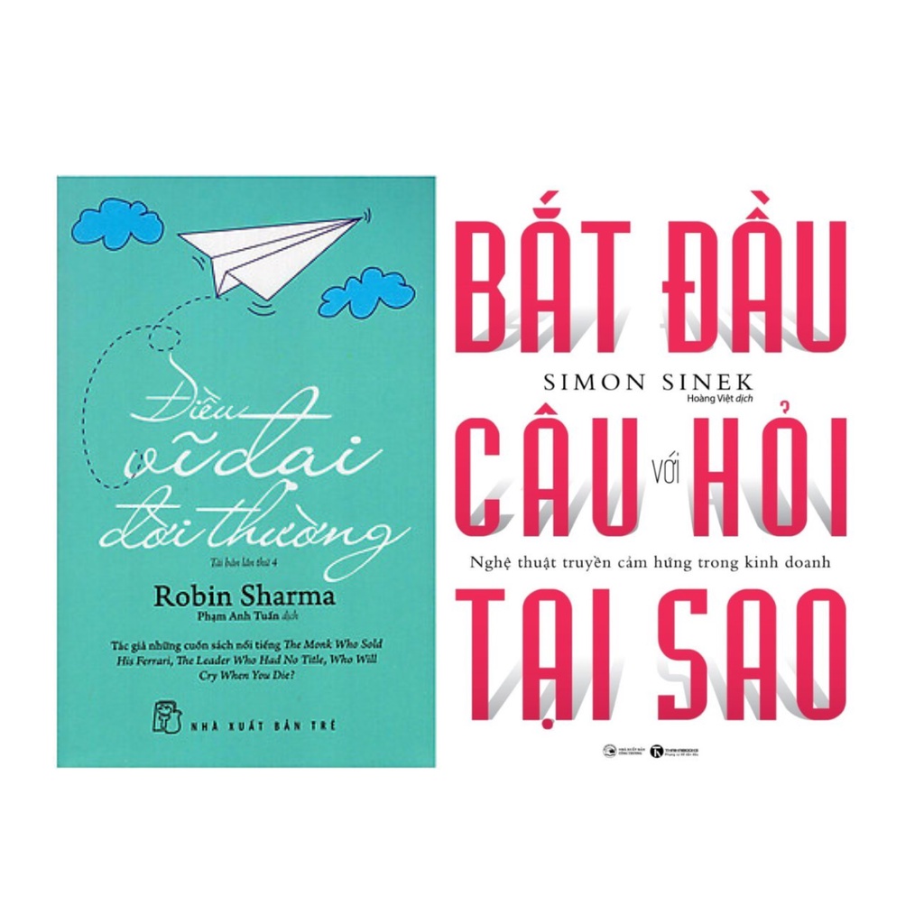 Sách Combo 2 cuốn: Điều Vĩ Đại Đời Thường  + Bắt Đầu Với Câu Hỏi Tại Sao?