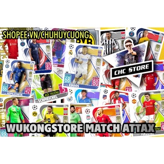 Thẻ in theo yêu cầu match attax cầu thủ bóng đá mùa giải 2021/22 21 22 size poca
