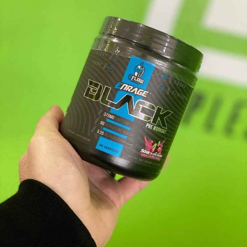 Eflow Enrage Black Pre-workout Tăng Sức Mạnh Sức Bền 30 lần dùng