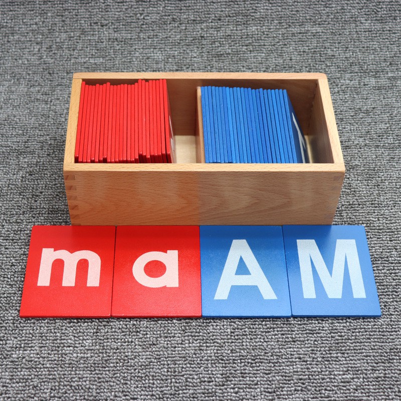 💖FREESHIP💖 - Bộ Chữ Nhám Montessori In Hoa, In Thường Giúp Trẻ Nhận Biết Chữ Cái Tiếng Anh