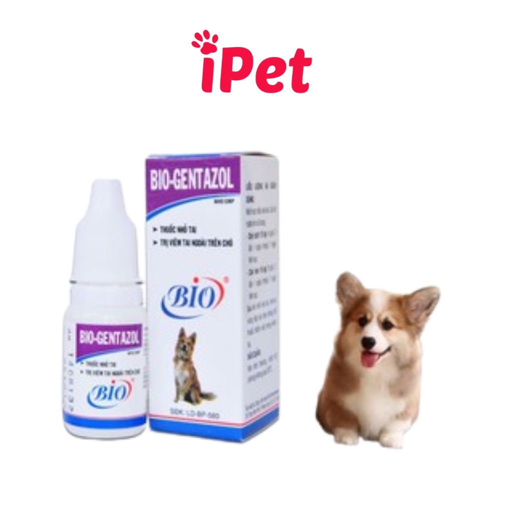 [Mã SKAMPUSH9 giảm 10% đơn 200K] Chai Nhỏ Tai Bio-Gentazol Cho Chó Mèo - iPet Shop