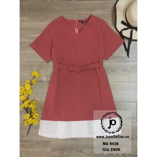 Đầm suông xẻ tà big size (MS 9438)