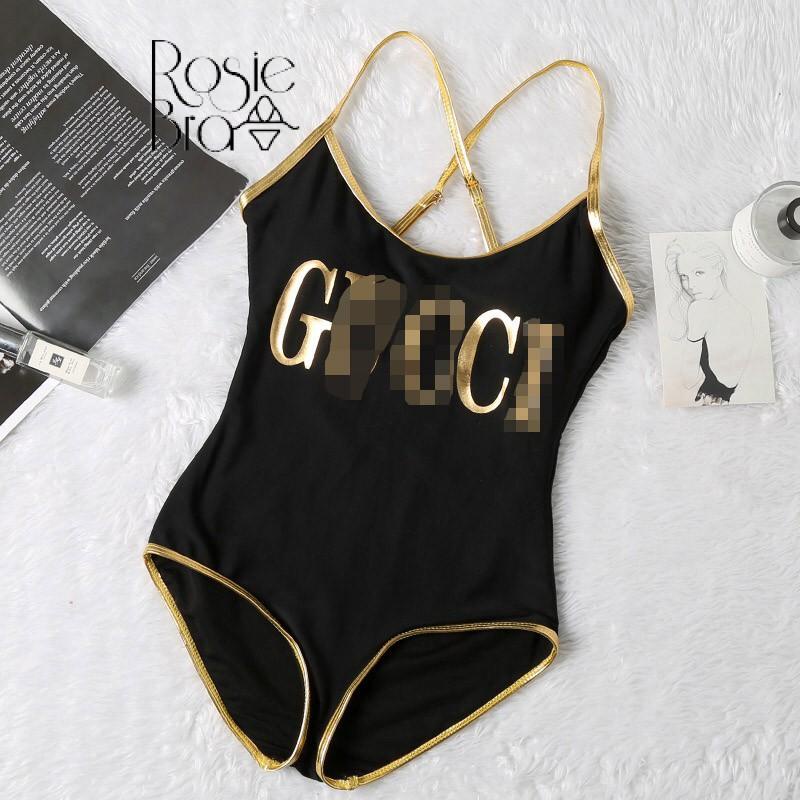 Áo Bơi Nữ Một Mảnh Viền Nhũ, Áo Tắm Bikini Sexy Cao Cấp W330