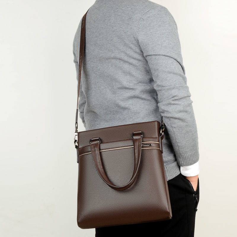 Túi Xách Da Đeo Vai Phong Cách Doanh Nhân Thời Trang Cho Nam