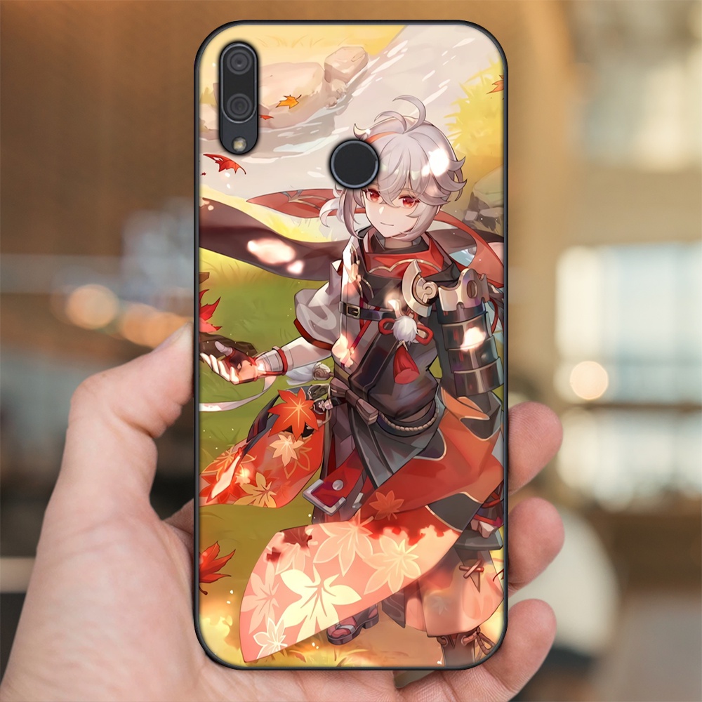 Ốp lưng Huawei Y9 2019 viền đen in hình Kazuha Genshin Impact