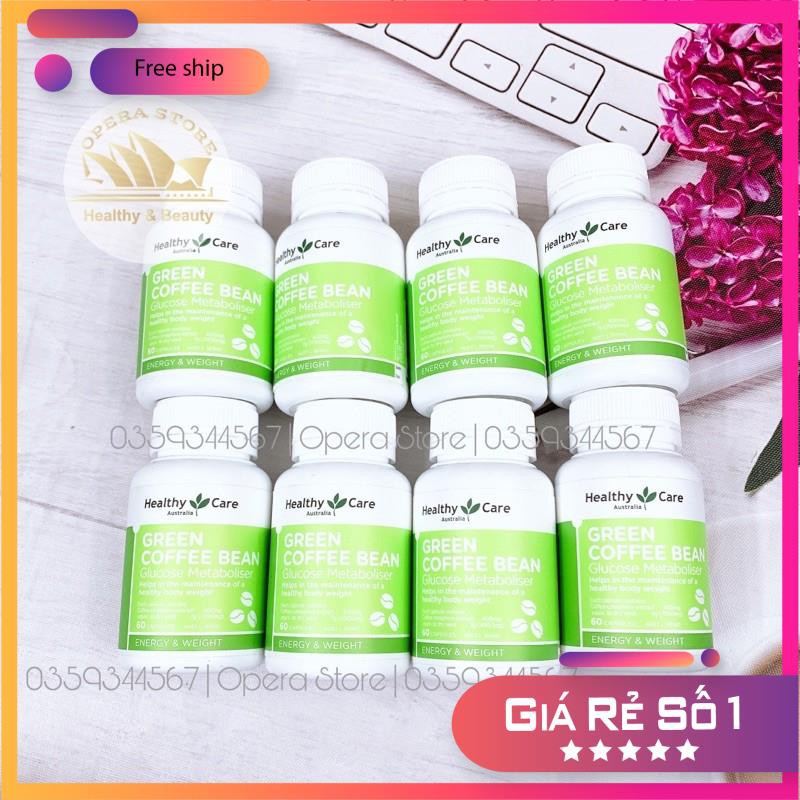 Hỗ trợ giảm cân từ thiên nhiên Healthy Care Green Coffee Bean 60 viên