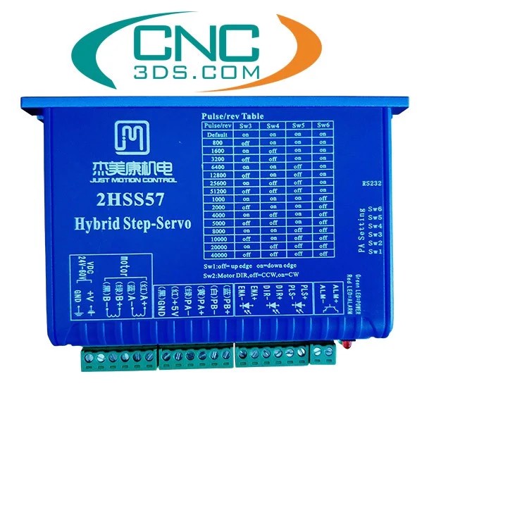 ĐỘNG CƠ SERVO JMC 2.2NM DRIVER 2HSS57 VÀ 57J1880EC-1000