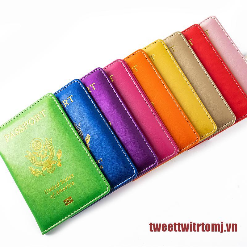 TOMJ Passport Travel PU Leather Cover for Passport Organizer Passport Protecto