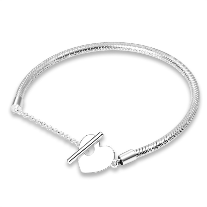 Vòng Tay Mạ Bạc 925 Phối Hạt Thời Trang Xinh Xắn Cho Nữ