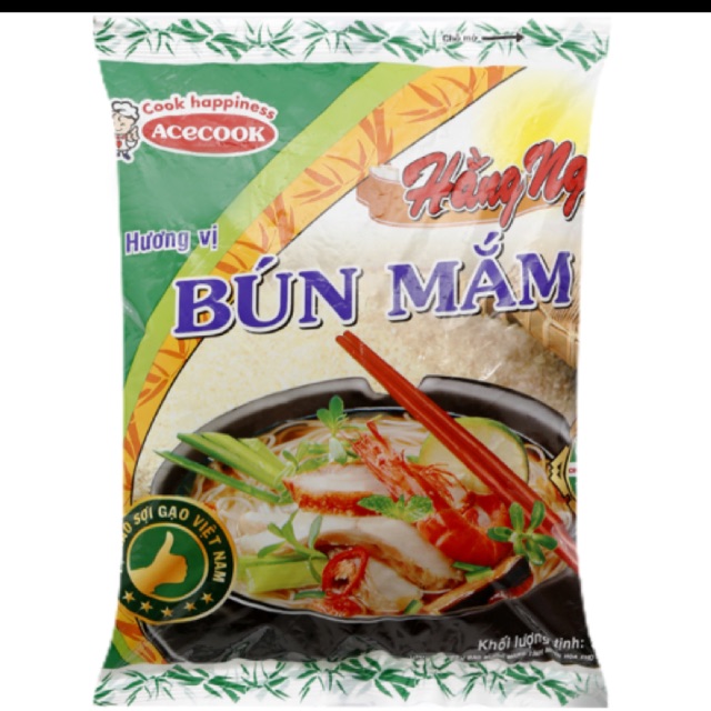 Bún Hằng Nga hương vị Bún mắm gói 75g