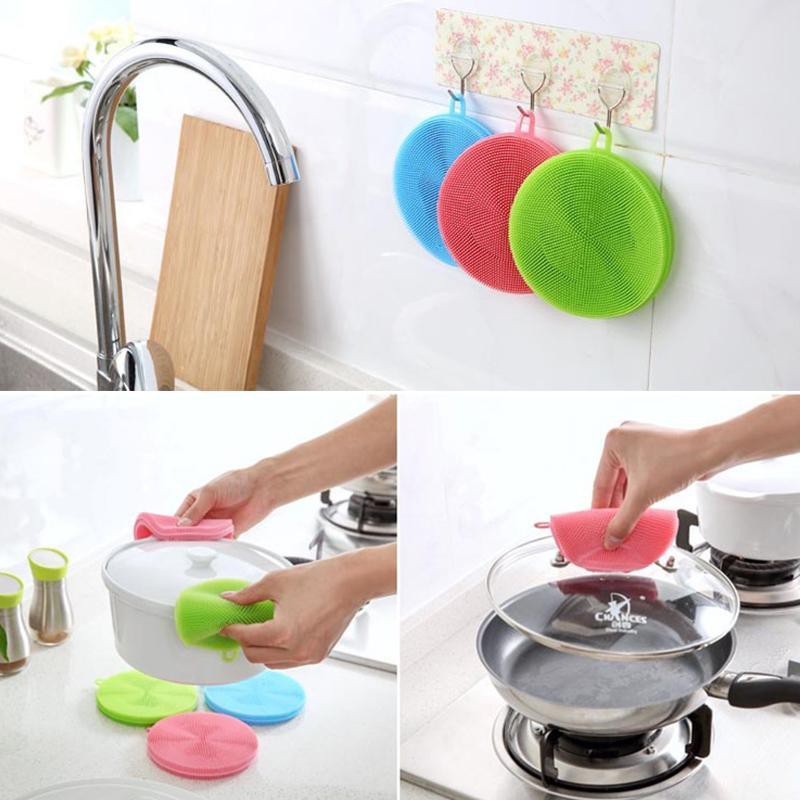 Miếng rủa chén bát silicon đa năng