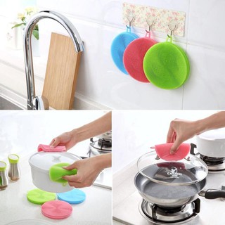 Miếng rủa chén bát silicon đa năng
