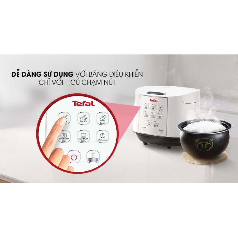 Nồi cơm điện tử Tefal RK732168 - 1.8L | 750W