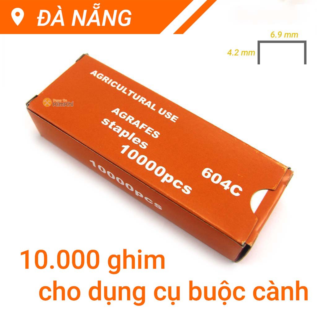 Hộp ghim bấm 604C 10000 kim cho dụng cụ buộc cành cây tự động