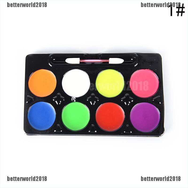 5/6/8 Color Body Face Paint Kit Art Makeup Painting Pigment Fancy Dress Up Party [World