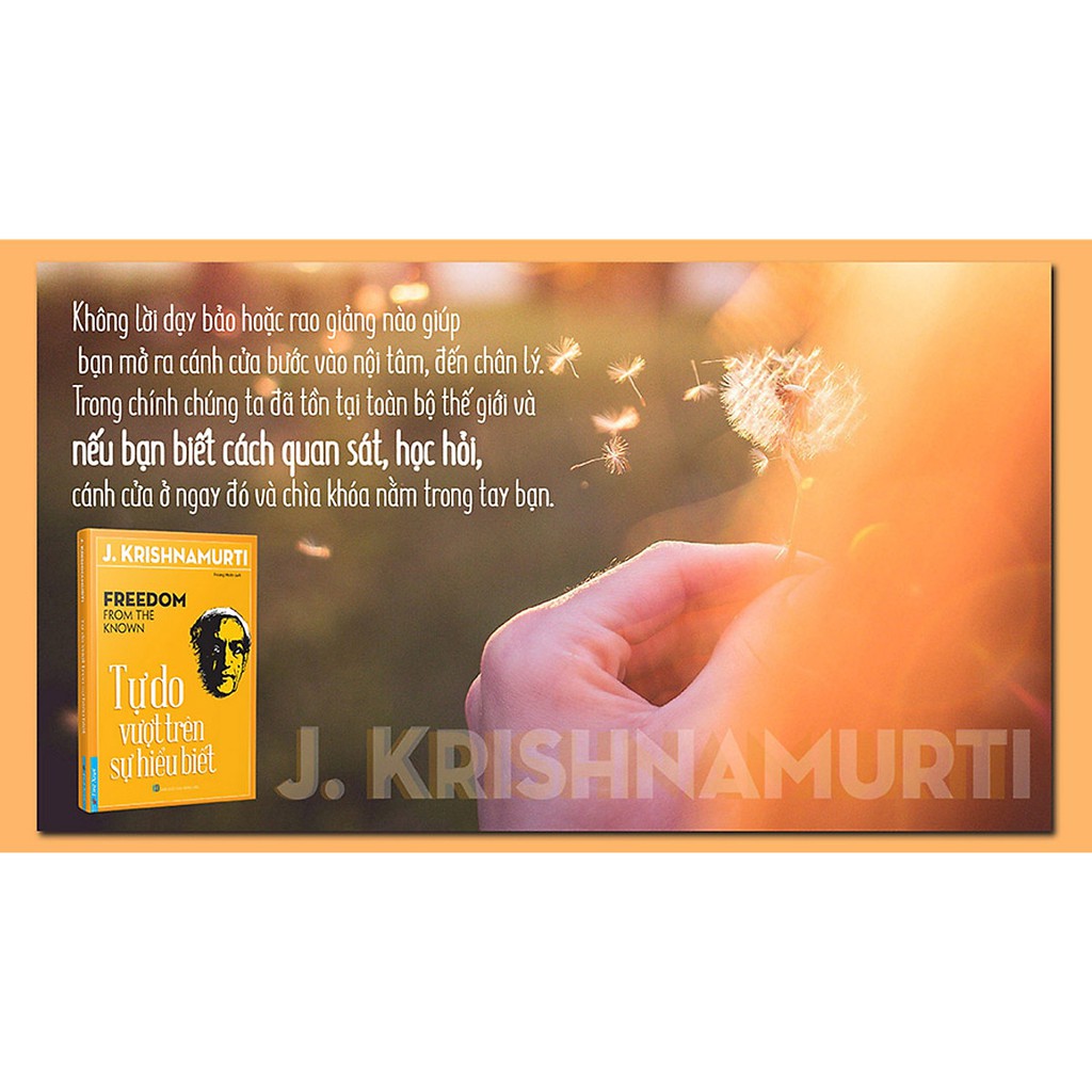Bộ sách của J.Krishnamurti: Bạn đang nghịch gì với đời mình &amp; Tự do vượt trên sự hiểu biết Tặng kèm bookmark