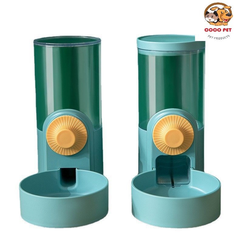 Bộ 2 Bát Ăn + Bát Uống Treo Chuồng, Khay Đựng Thức Ăn Và Nước Gắn Lồng Treo Chuồng Tự Động Cho chó Mèo