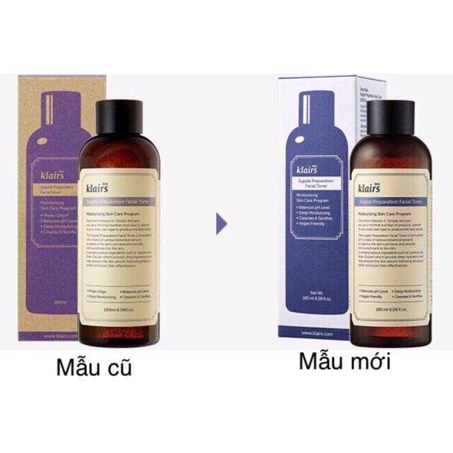 Nước Hoa Hồng Klairs Supple Preparation Toner 180ml Mẫu Mới Nhập Khẩu | BigBuy360 - bigbuy360.vn