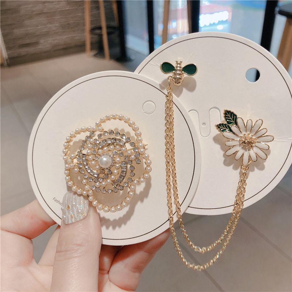 JARRED Trâm Cài Áo Hình Hoa &amp; Bướm Tráng Men Cho Nữ