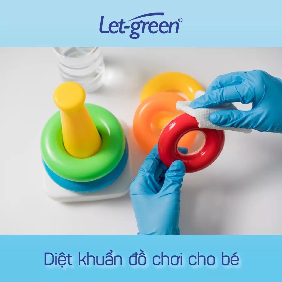 KHĂN ƯỚT CỒN DIỆT KHUẨN LET-GREEN 50 MIẾNG/BAO