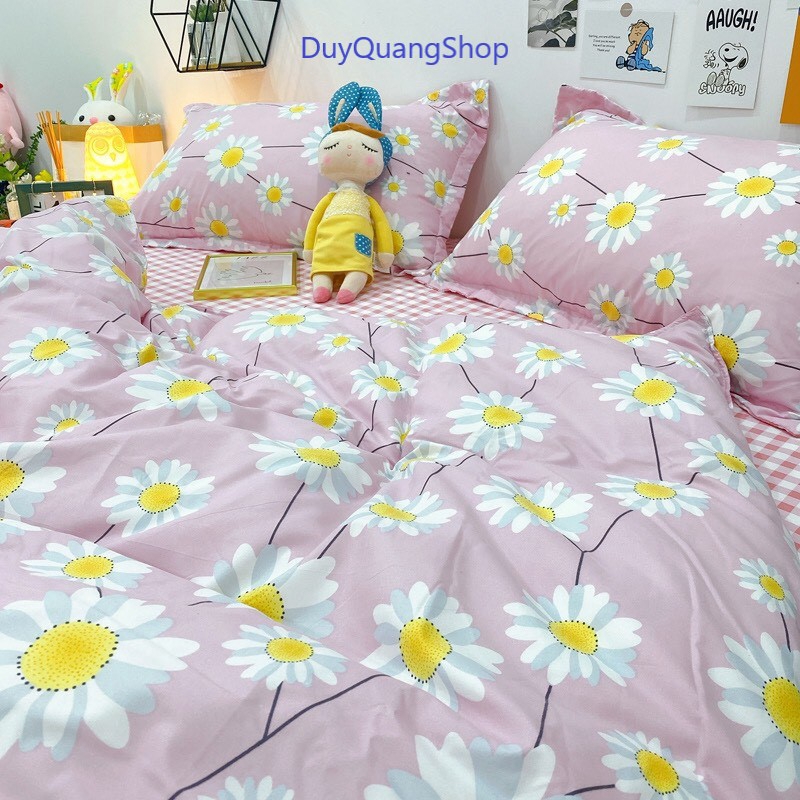 Cotton Poly Nhập Khẩu - Cúc Họa Mi Trắng SP001132 FS