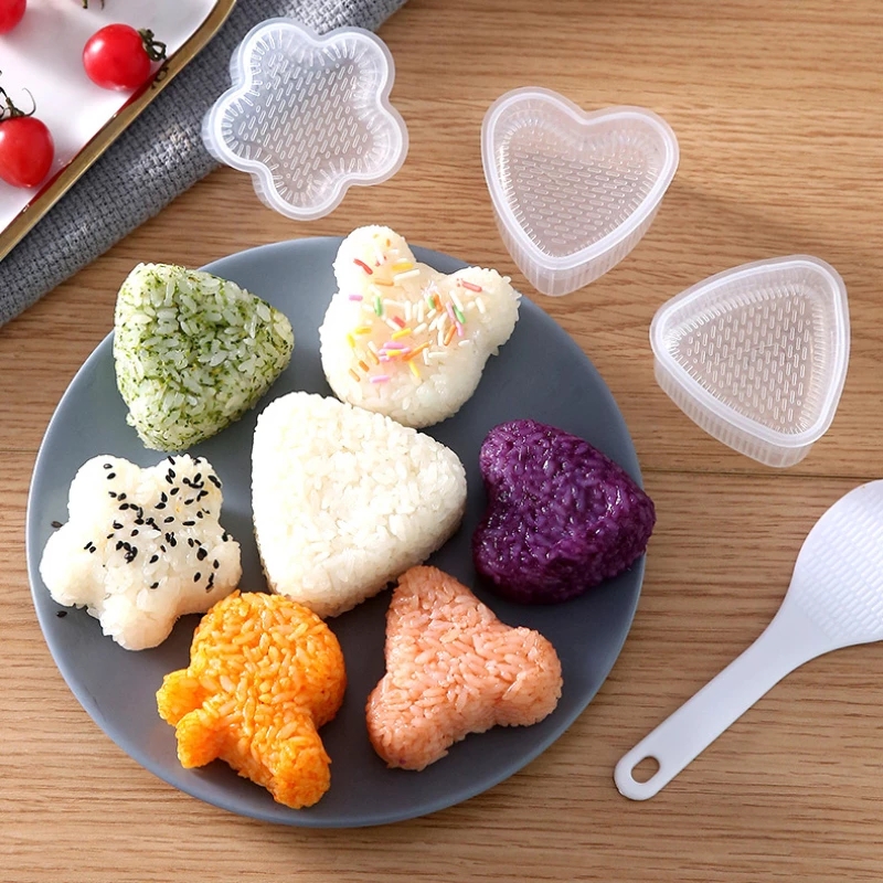 Khuôn Làm Cơm Nắm Sushi Hình Hoa / Trái Tim / Chuột Thiết Kế Sáng Tạo