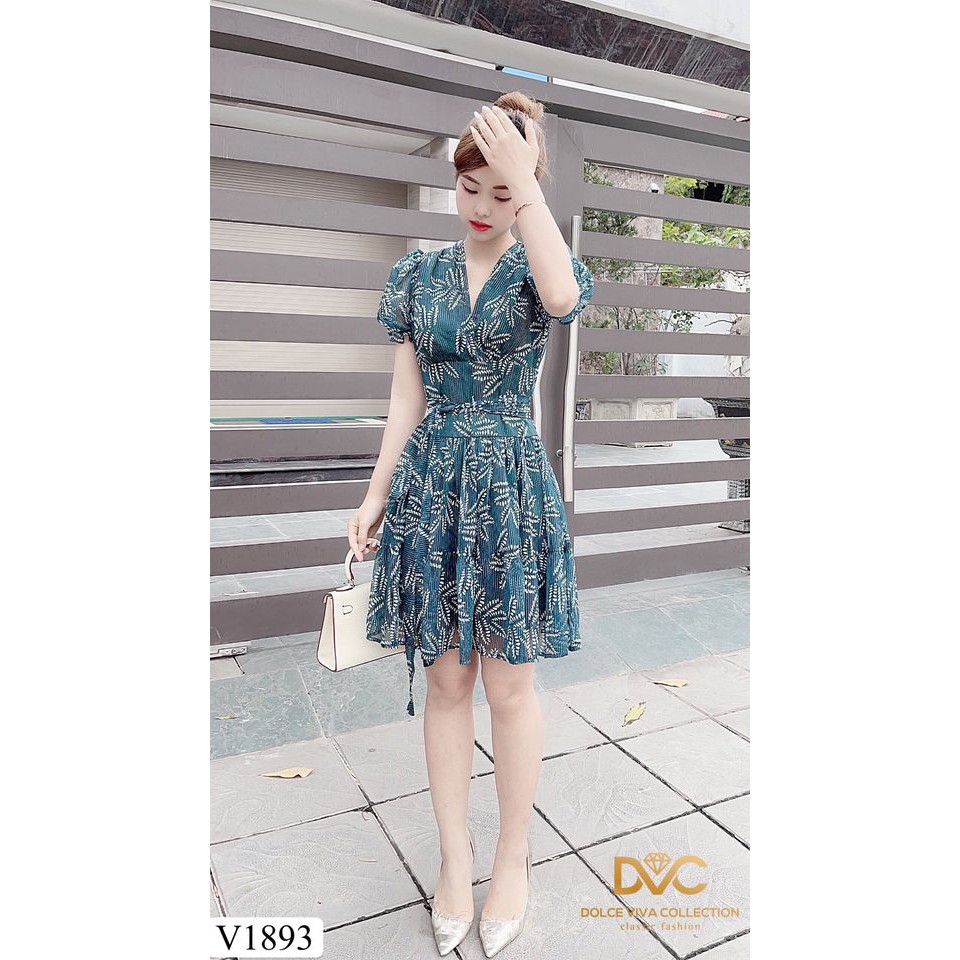 Váy Thiết Kế Dáng Xoè Voan Xanh V1826, Đầm Thiết Kế Chất Liệu Voan Cao Cấp - PK Official | BigBuy360 - bigbuy360.vn