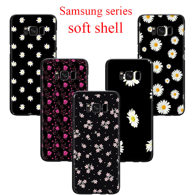 QD17 Cute Daisy Soft Silicone Case for Samsung J4 J6 Plus A2 Core J7 Duo J8 2018 S6 Edge | BigBuy360 - bigbuy360.vn