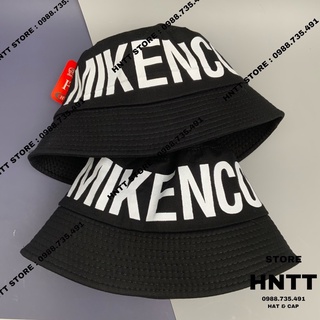 Mũ Bucket Miken CO in Trắng Form Cụp Thời Trang Nam Nữ