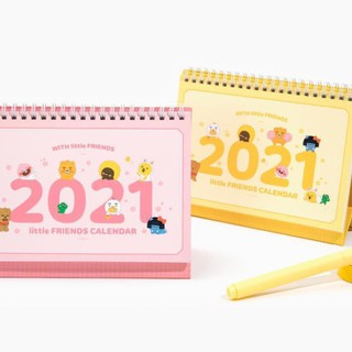 [KOREA] [Kakao Friends] 2021 desktop desk calendar Ryan, Apeach calendar